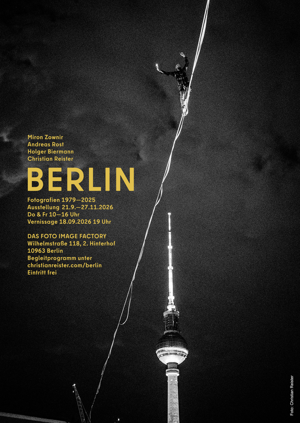 BERLIN Exhibition with Miron Zownir, Andreas Rost, Holger Biermann and Christian Reister